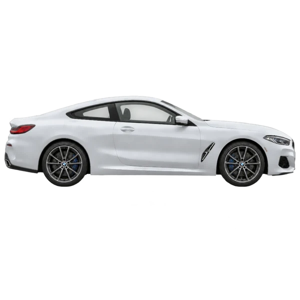 2020 BMW 8 Series in Silber, Ansicht: Seite (nach rechts gewandt)