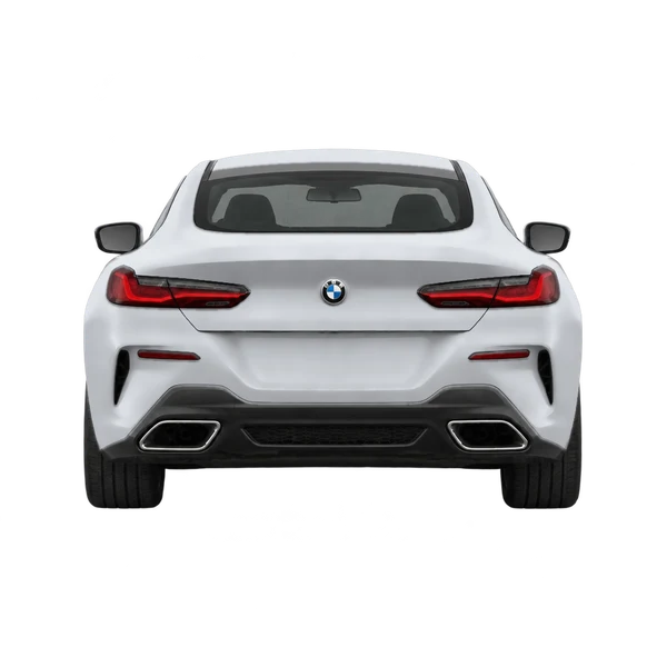 2023 BMW 8 Series in Silber, Ansicht: Heck