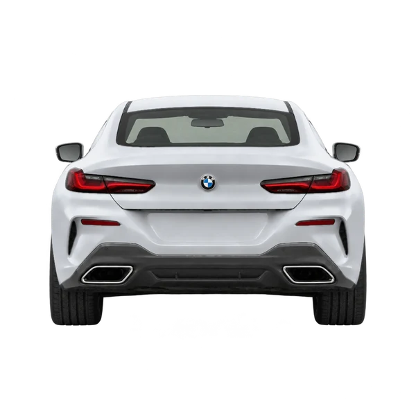 2026 BMW 8 Series in Silber, Ansicht: Heck