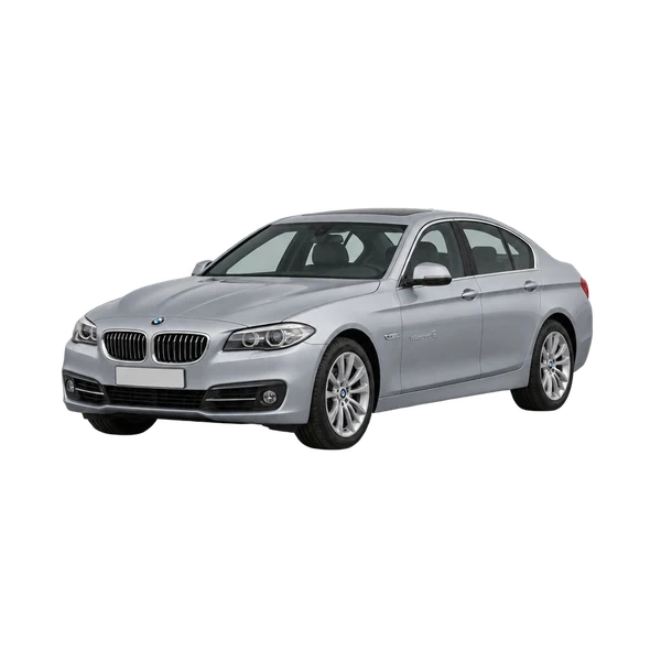 2016 BMW ActiveHybrid 5 in Silber, Ansicht: Dreiviertelansicht vorne (nach links gerichtet)