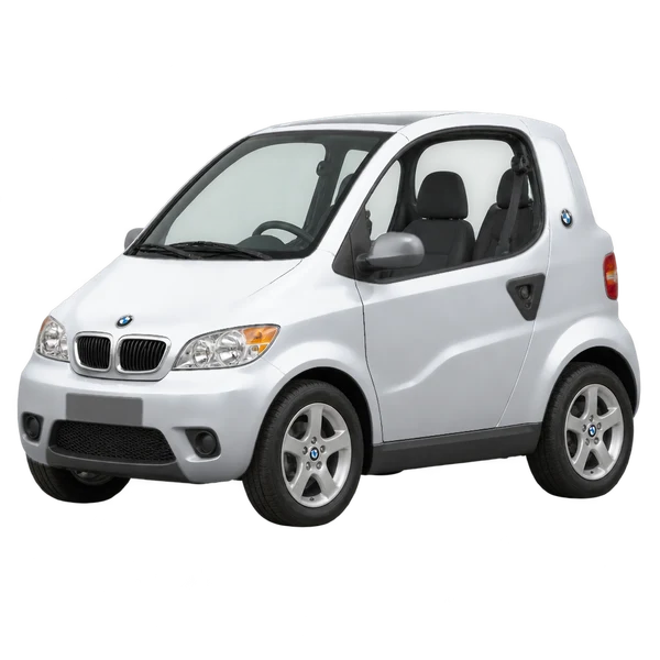 BMW C1 2008 prata, vista dianteira em três quartos (voltada para a esquerda)