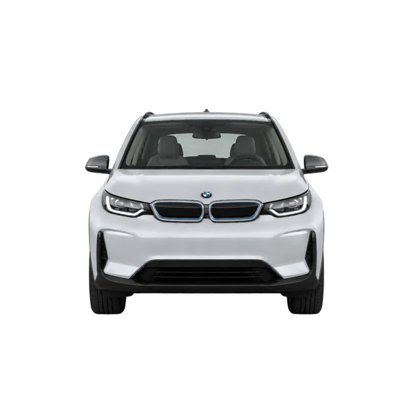 BMW I3 50 Xdrive 2026 باللون فضي، منظر أمامي