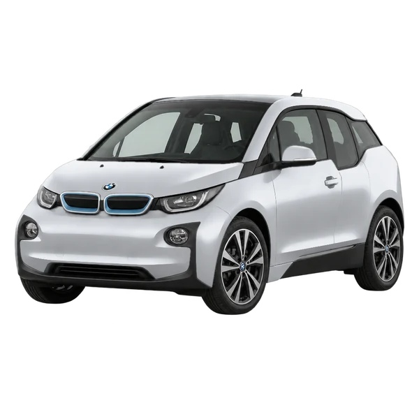 2015 BMW i3 in Silber, Ansicht: Dreiviertelansicht vorne (nach links gerichtet)
