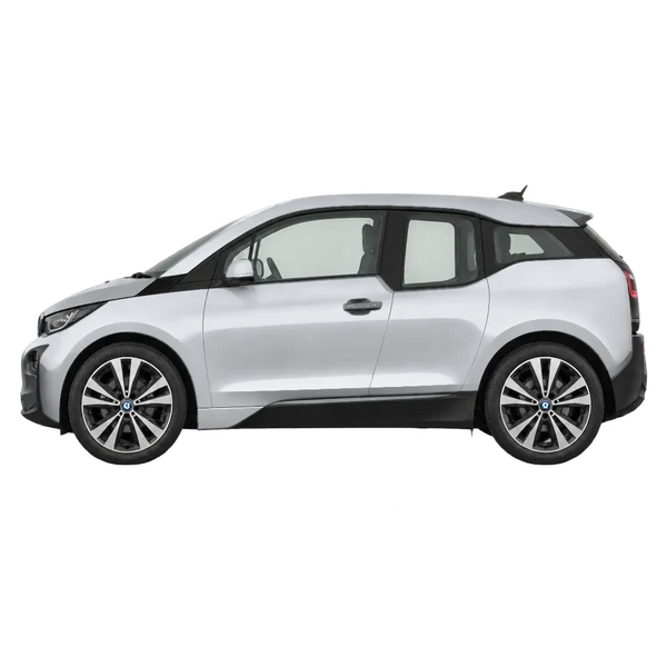 2015 BMW i3 in Silber, Ansicht: Seite (nach links gerichtet)