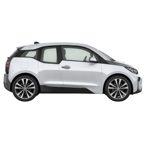 2015 BMW i3 in Silber, Ansicht: Seite (nach rechts gewandt)