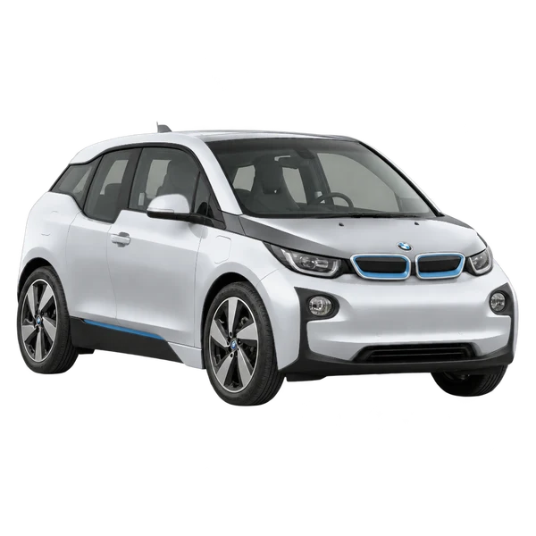 2016 BMW i3 in Silber, Ansicht: Dreiviertelansicht vorne (nach links gerichtet)