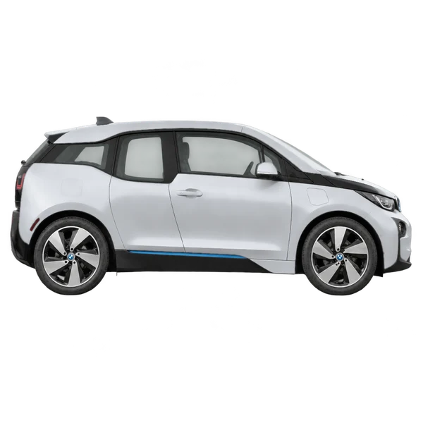 2016 BMW i3 in Silber, Ansicht: Seite (nach rechts gewandt)