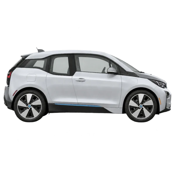 2017 BMW i3 in Silber, Ansicht: Seite (nach rechts gewandt)