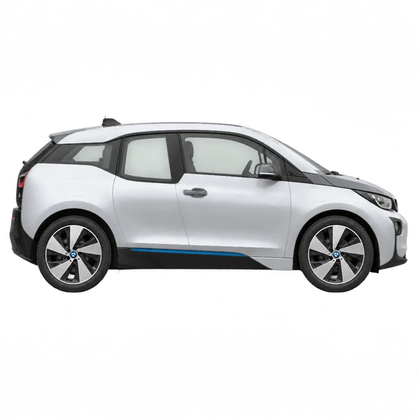 2018 BMW i3 in Silber, Ansicht: Seite (nach rechts gewandt)
