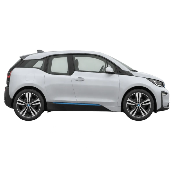 2019 BMW i3 in Silber, Ansicht: Seite (nach rechts gewandt)