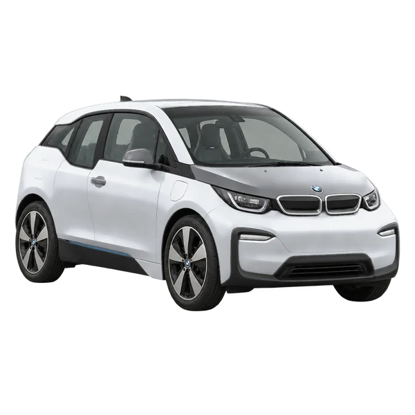 2020 BMW i3 in Silber, Ansicht: Dreiviertelansicht vorne (nach links gerichtet)