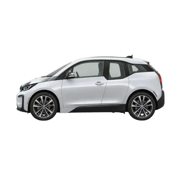 2022 BMW i3 in Silber, Ansicht: Seite (nach links gerichtet)