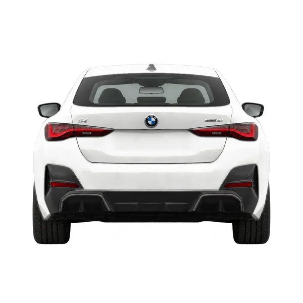 BMW i4 2026 blanc, vue arrière