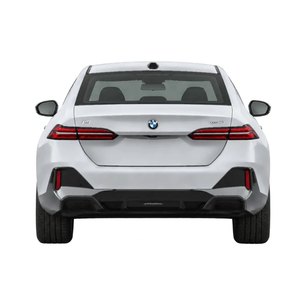 BMW I5 Edrive40 2025 prata, vista traseira