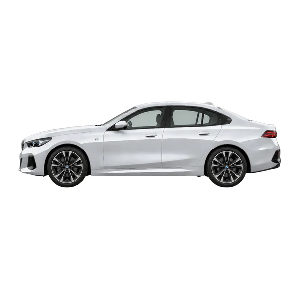 BMW I5 Edrive40 2026 prata, vista lateral (voltada para a esquerda)