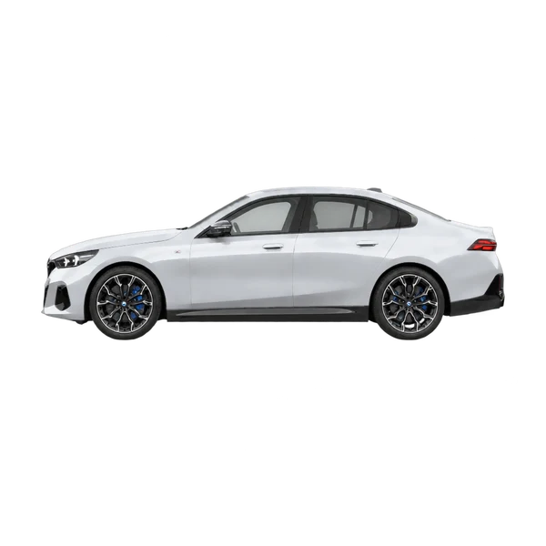 2026 BMW I5 M60 Xdrive in Silber, Ansicht: Seite (nach links gerichtet)