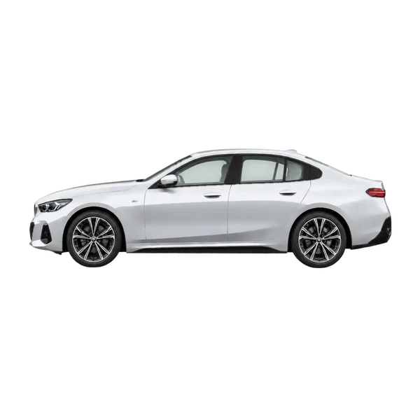 BMW I5 Xdrive40 2026 argent, vue côté (vers la gauche)
