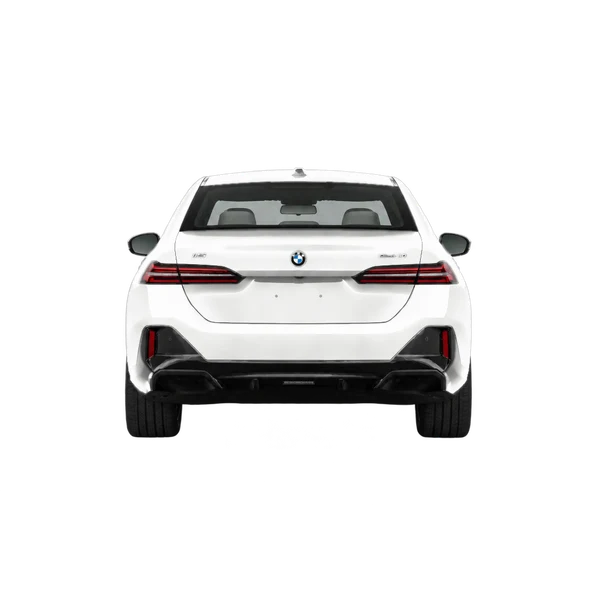 2023 BMW i5 in weiß, Ansicht: Heck