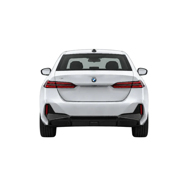 2024 BMW i5 in Silber, Ansicht: Heck