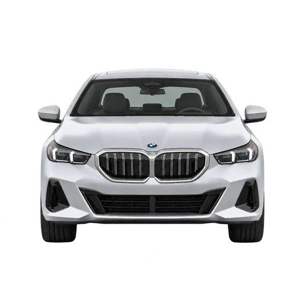 2027 BMW i5 in Silber, Ansicht: Front