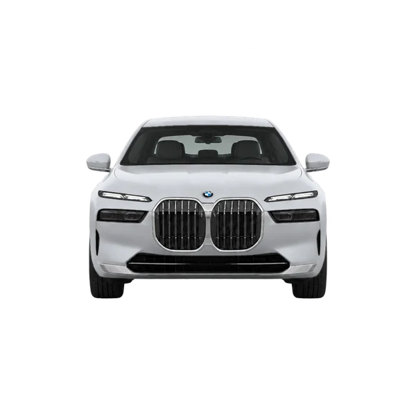 BMW I7 Xdrive60 2026 argent, vue avant