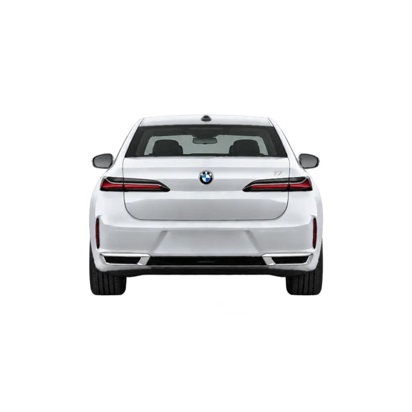 2022 BMW i7 in Silber, Ansicht: Heck