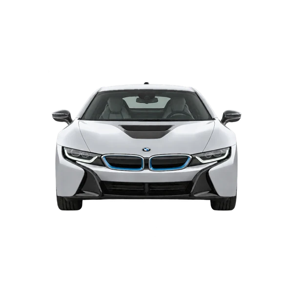 BMW i8 2020 prata, vista frente
