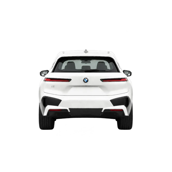 2025 BMW iX in weiß, Ansicht: Heck