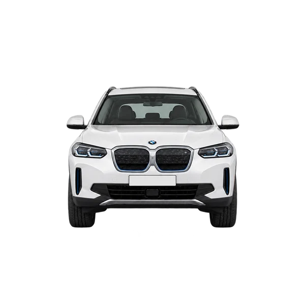 2021 BMW IX3 in weiß, Ansicht: Front
