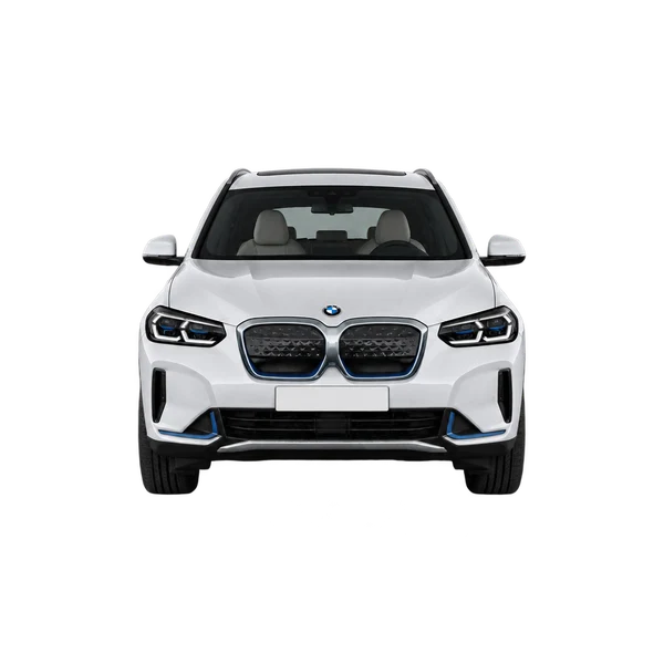 2025 BMW IX3 in weiß, Ansicht: Front