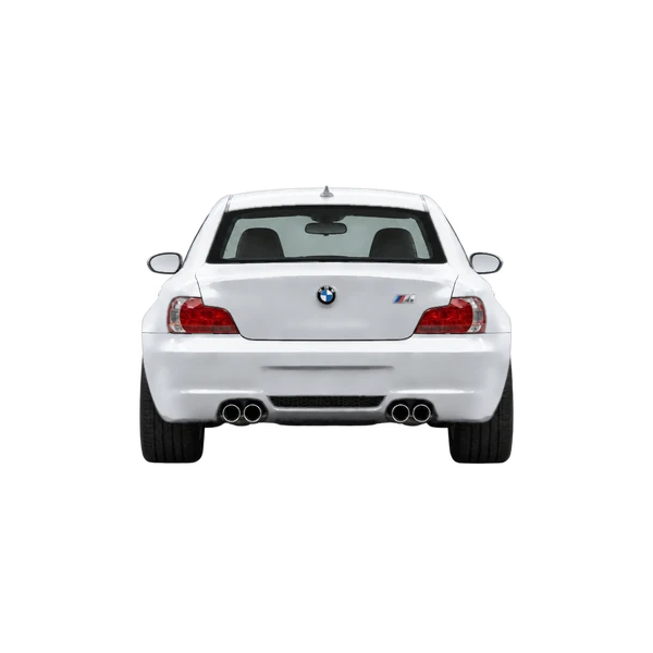 BMW M Coupe 2008 prata, vista traseira