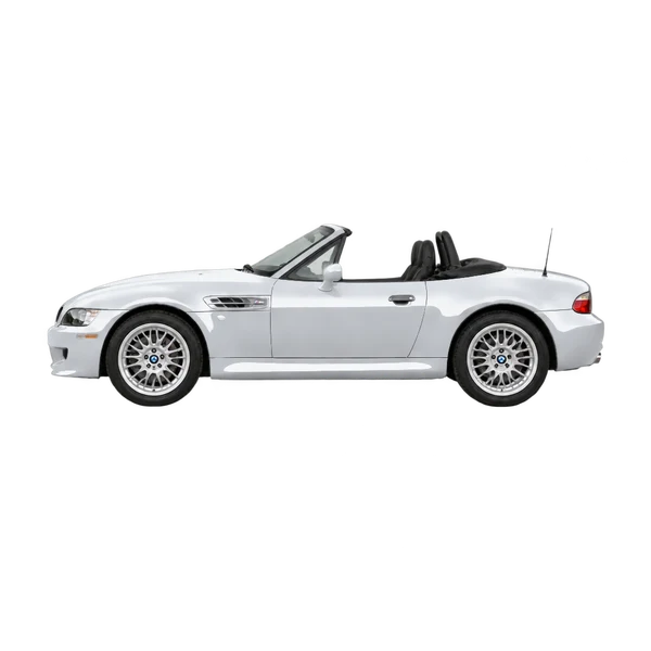 BMW M Roadster 2002 argent, vue côté (vers la gauche)