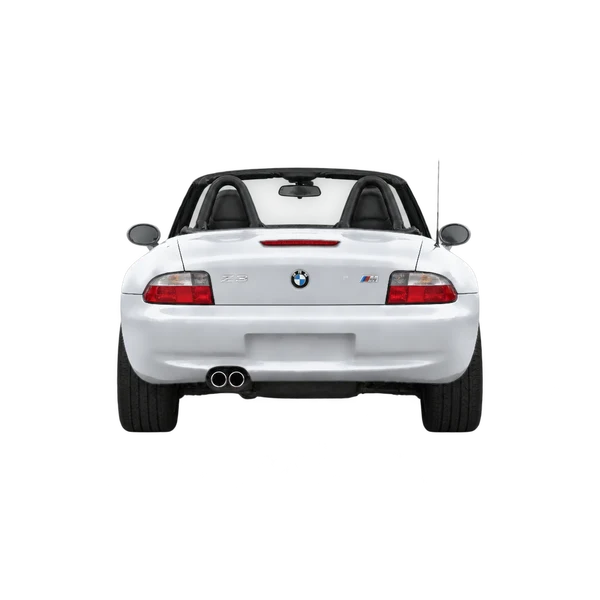 BMW M Roadster 2003 prata, vista traseira