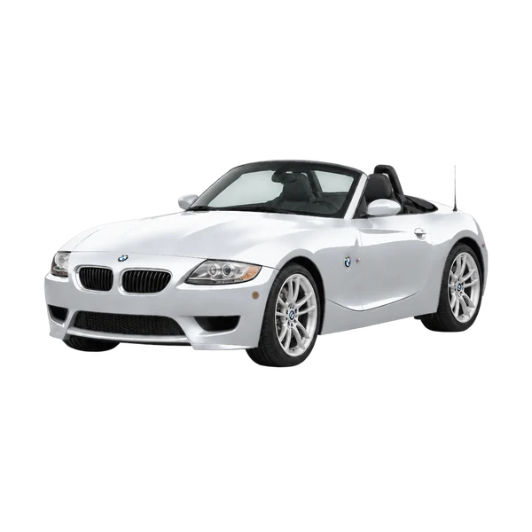 BMW M Roadster 2008 prata, vista dianteira em três quartos (voltada para a esquerda)