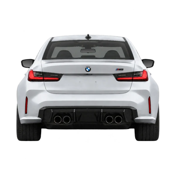 BMW M Series 2025 argent, vue arrière