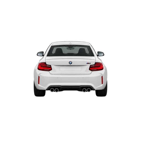 BMW M2 2015 باللون أبيض، منظر من الخلف