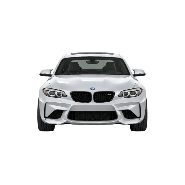 BMW M2 2017 باللون فضي، منظر أمامي