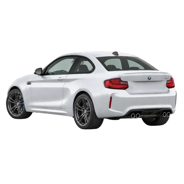 BMW M2 2021 argent, vue trois-quarts arrière (orienté vers la gauche)