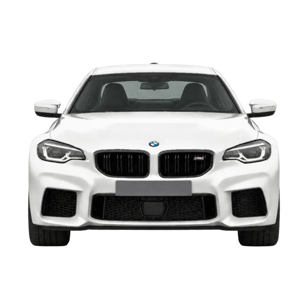 BMW M2 2023 باللون أبيض، منظر أمامي