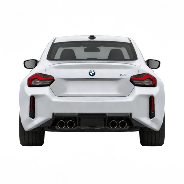 BMW M2 2024 en plateado, vista trasera