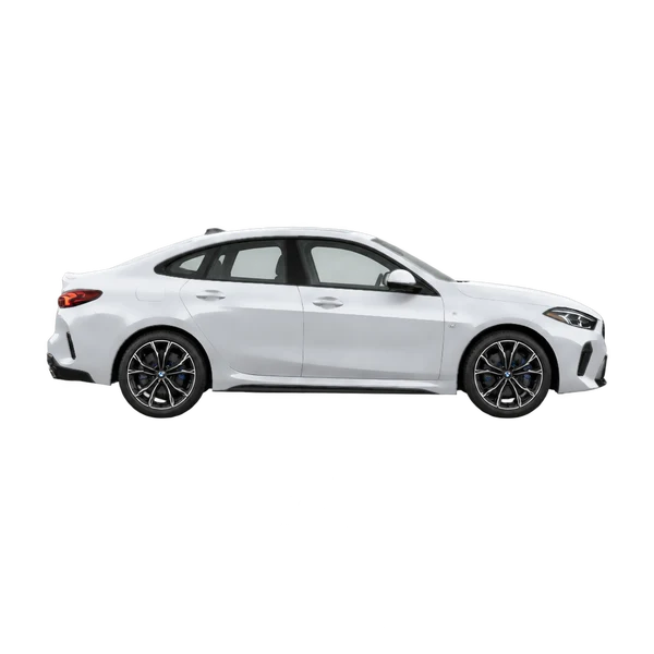 BMW M235 Xdrive 2026 prata, vista lateral (voltada para a direita)