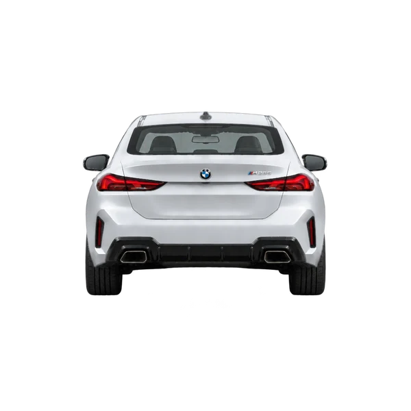 2025 BMW M235 in Silber, Ansicht: Heck