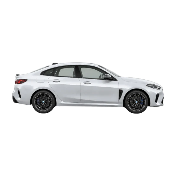 BMW M235 2026 argent, vue profil (tourné vers la droite)