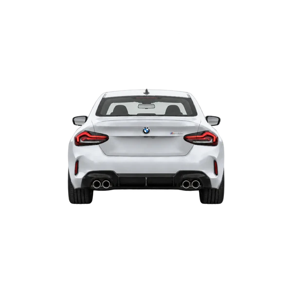 silver 2027 BMW M235 rear view