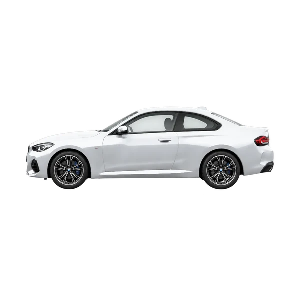 silver 2027 BMW M235 side (facing left) view