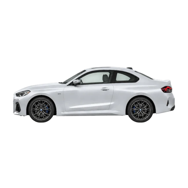 2023 BMW M235i in Silber, Ansicht: Seite (nach links gerichtet)