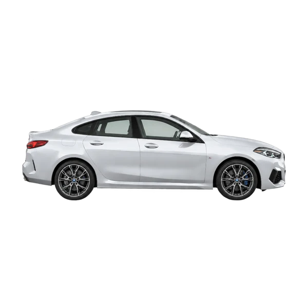 2024 BMW M235i in Silber, Ansicht: Seite (nach rechts gewandt)