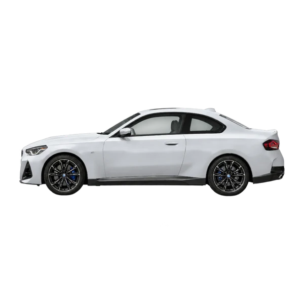 2022 BMW M240i in Silber, Ansicht: Seite (nach links gerichtet)