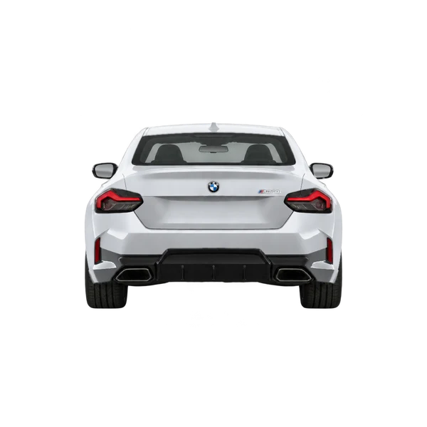 2026 BMW M240i in Silber, Ansicht: Heck