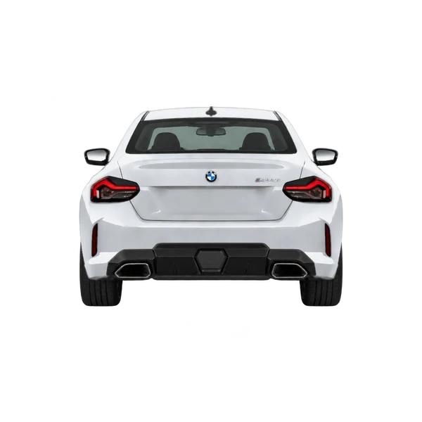 BMW M240i 2027 en plateado, vista trasera
